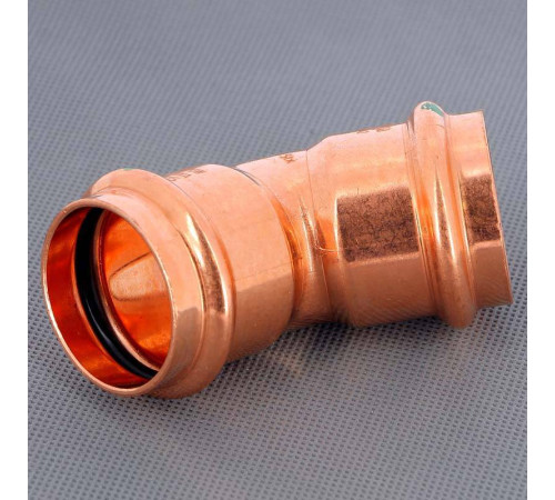 Угол пресс 45° Viega Profipress 42 мм медь 292386