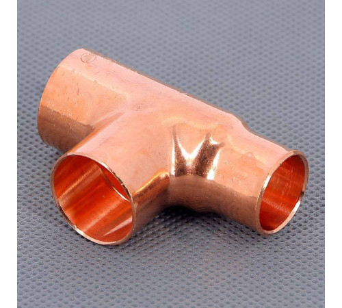 Тройник медный под пайку Viega 22х22х18 мм 104702