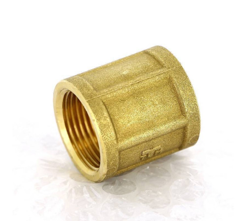 Муфта латунная Tiemme 1 x 3/4 дюйма ВР-ВР 1500059