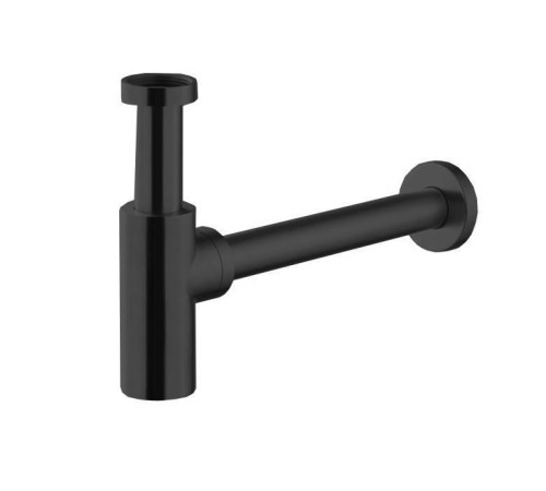 Сифон для раковины Newform X-STEEL 316 под донный клапан 300 мм цвет PVD Brushed gun metal 244X.59.064