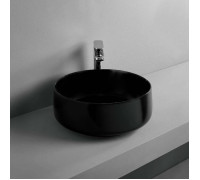 Раковина накладная Artceram Cognac 35х16 см черный матовый COL004 17 00