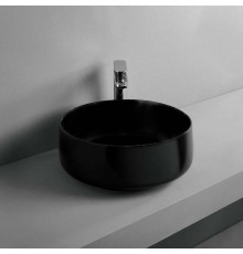 Раковина накладная Artceram Cognac 35х16 см черный матовый COL004 17 00