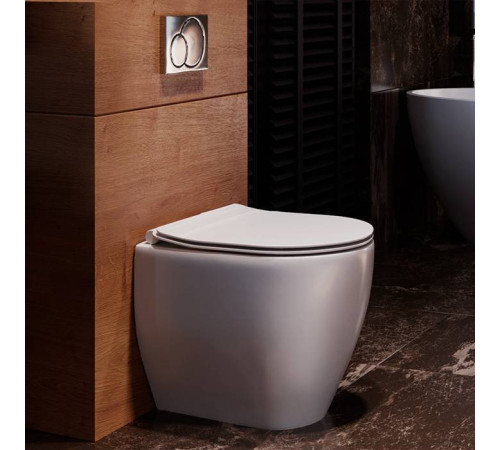 Унитаз напольный приставной Kerasan Flo 48 см универсальный выпуск 311001