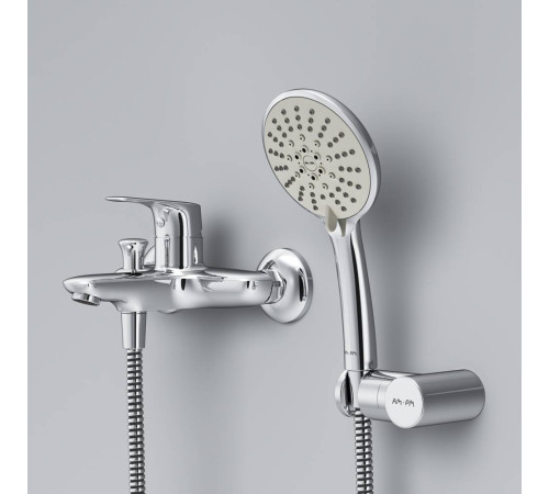 Смеситель для ванны и душа AM.PM Joy с душевым набором F85E15000