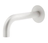 Излив для ванны настенный Plumberia Selection IXO длина 21 см белый матовый SPT0058BO