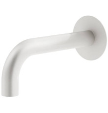 Излив для ванны настенный Plumberia Selection IXO длина 21 см белый матовый SPT0058BO