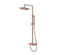 Душевая стойка со смесителем Boheme Stick верхний душ 30 см медь 128-CB