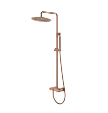 Душевая стойка со смесителем Boheme Stick верхний душ 30 см медь 128-CB