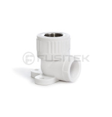 Угольник переходной Fusitek PP-R 20x1/2 ВР с креплением FT04601