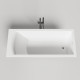 Ванна встраиваемая Salini Cascata 170х75х60 см S-Sense белый глянцевый с ножками 23101H/104113G