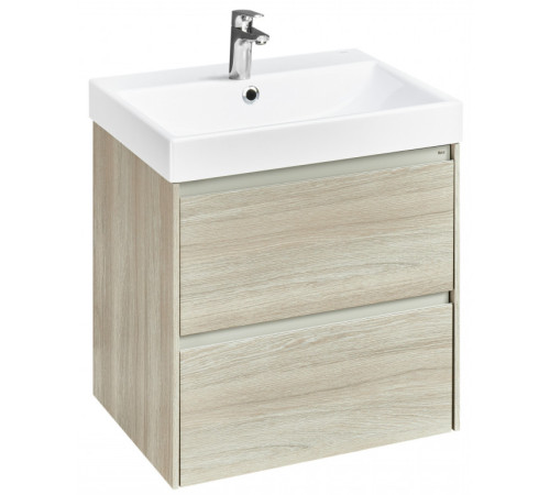 Тумба под умывальник подвесная Roca Ona 585x450x565 мм 2 ящика Светлый дуб A857613512