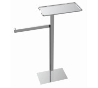 Стойка напольная с ершиком, полотенцедержателем и полкой Boheme Venturo хром 10952-CR