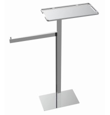 Стойка напольная с ершиком, полотенцедержателем и полкой Boheme Venturo хром 10952-CR