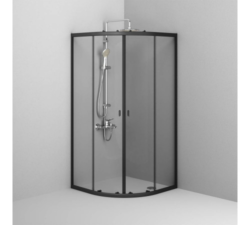 Душевое ограждение AM.PM X-Joy 90х90 см без поддона черный матовый W88G-205-090BT64