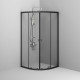 Душевое ограждение AM.PM X-Joy 90х90 см без поддона черный матовый W88G-205-090BT64