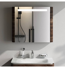 Зеркальный шкаф с подсветкой AM.PM Inspire V2.0 80 см левый орех M30MCL0801NF