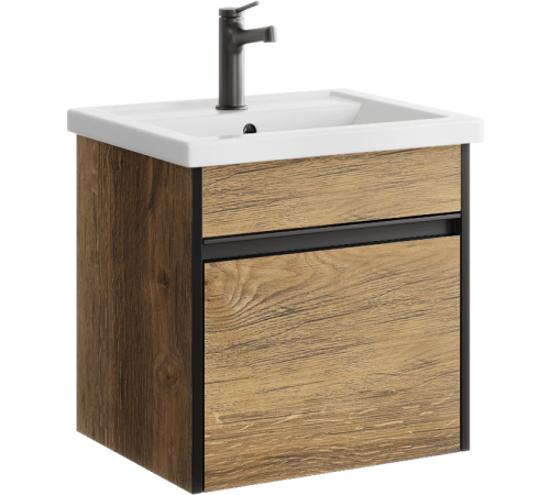 Тумба под умывальник подвесная AQweber Urban 468х460х400 мм дуб балтийский URB0105DB