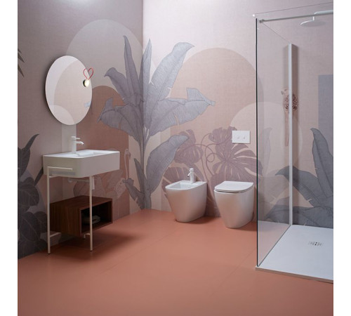 Биде подвесное Simas Juniper 53.5x37x32 см 1 отверстие белый глянец JU19bi