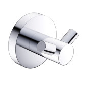 Крючок двойной Aquanet Trento латунный хром AQM7202CR