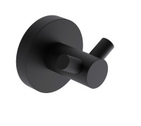 Крючок двойной Aquanet Trento латунный черный матовый AQM7202MB