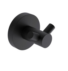 Крючок двойной Aquanet Trento латунный черный матовый AQM7202MB