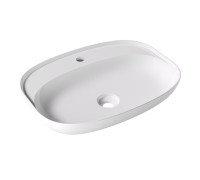 Раковина Ceramica Alice FORM Oval 60x45х12 см Plan накладная белый глянцевый 22460101