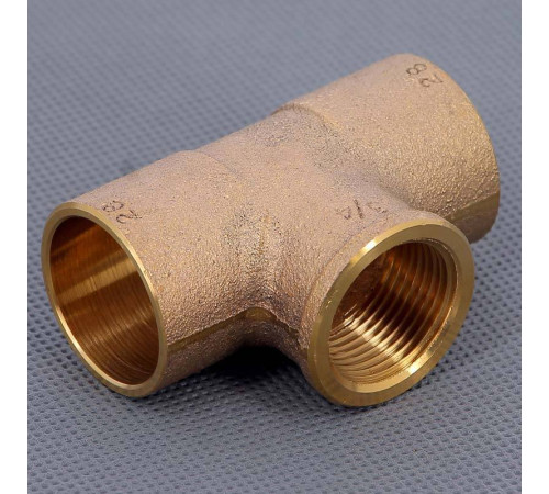Тройник бронзовый под пайку Viega 28х3/4 ВР 112035