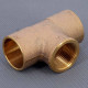 Тройник бронзовый под пайку Viega 28х3/4 ВР 112035
