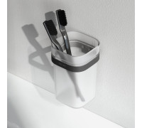 Стакан стеклянный с держателем AM.PM Func настенный черный A8F34322