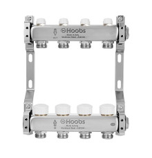 Комплект коллекторов Hoobs из нержавеющей стали с термостатическими клапанами 1 x 3/4 8 выходов HB-INCTK-805508