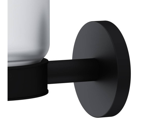 Стакан стеклянный с настенным держателем AM.PM X-Joy черный A85A34322