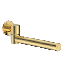 Излив встраиваемый поворотный AQUAMET золото шлифованное AQM8303BG