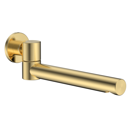 Излив встраиваемый поворотный AQUAMET золото шлифованное AQM8303BG