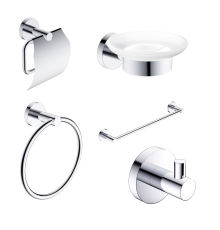 Набор аксессуаров для ванной 5 в 1 AQUAMET Trento хром AQM7221CR