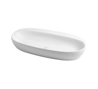 Раковина накладная Azzurra Elegance Circle 90x44x14 см без отв. ELLA090440C0BI