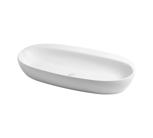 Раковина накладная Azzurra Elegance Circle 90x44x14 см без отв. ELLA090440C0BI