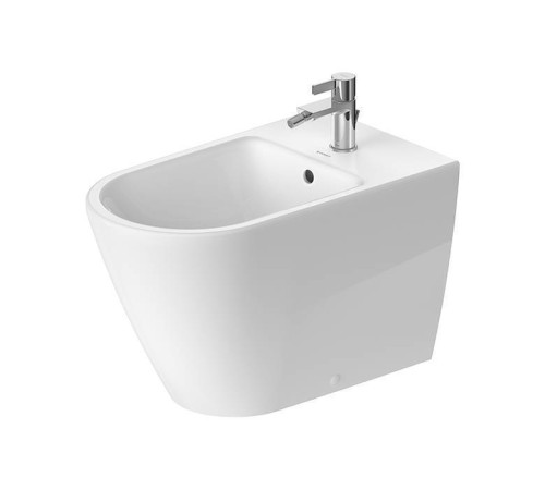 Биде напольное Duravit D-Neo 37x65х40 см с переливом белый 2294100000