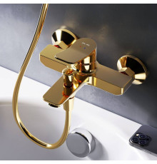 Смеситель для ванны и душа AM.PM X-Joy золото F85A10099