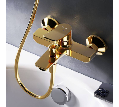 Смеситель для ванны и душа AM.PM X-Joy золото F85A10099