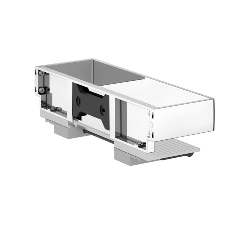 Полочка для душа Keuco Edition 11 со стеклоочистителем подвесная silver-anodized/хром 11159010000