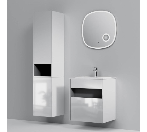 База под раковину AM.PM Func 60 см с нишей и 1 ящиком белый глянец M8FFUX0601WG