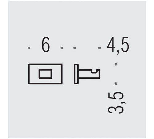 Крючок одинарный Colombo Design Look PVD нержавеющая сталь BLC27.HPS1