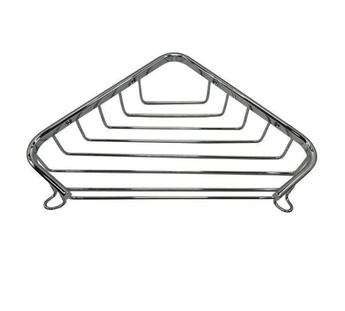 Полочка-решетка угловая Tiffany World Harmony 534 подвесная 18x18x4 см хром TWHO534cr