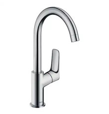 Смеситель для раковины hansgrohe Logis 210 однорычажный поворотный излив без сливного гарнитура хром 71131000