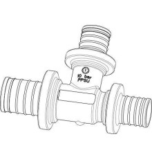 Тройник Stout Monolit 32-20-32 мм PPSU редукционный EFA31322032P