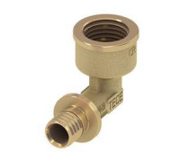 Уголок соединительный с муфтой TECE TECEspring AX 16 x 1/2 латунь 768016S