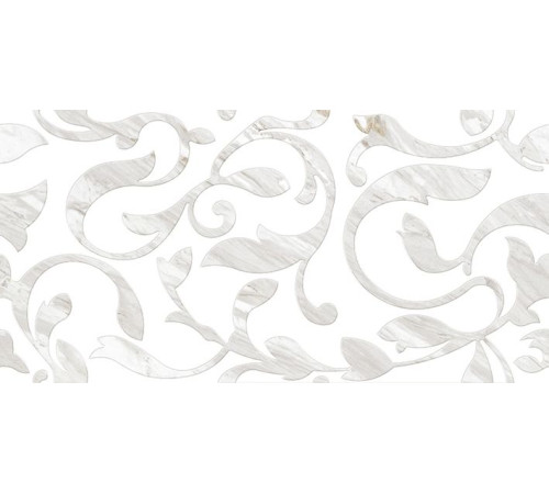 Плитка настенная Cersanit Royal Stone декорированная A белая 29.7х60 см RSL052D-60