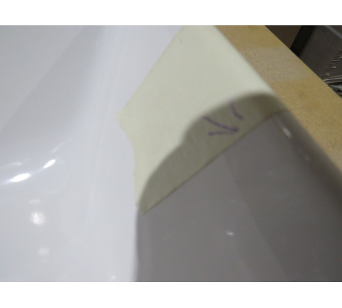 Раковина накладная GSI Kube X 370х600 мм без отверстия под смеситель белая 945311_УЦ/9