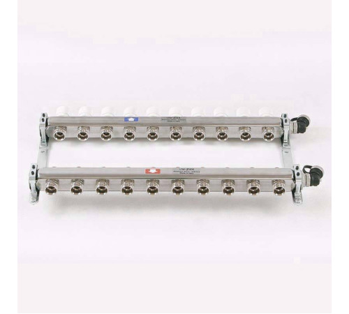 Коллекторная группа из нержавеющей стали Uni-Fitt 315S с регулировочными и термостатическими вентилями 1 x 3/4 EK 10 выходов 451I4310