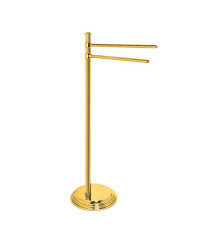 Стойка с 2-мя полотенцедержателями Colombo Design Hermitage напольная 84.7 см золото PVD B3338.HPS